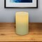 Edge Collections - 5" x 3" - White - Dripless Flameless Pillar Candle for Ambiance - 1 Piece